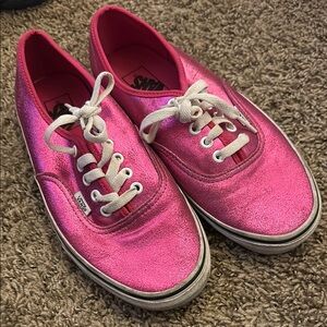 Vans Pink Metallic Sneakers